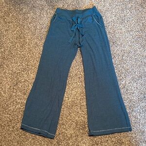 Women’s Ultra Soft Wide Leg Teal Pajama Pants w Sparkle Details & Pockets